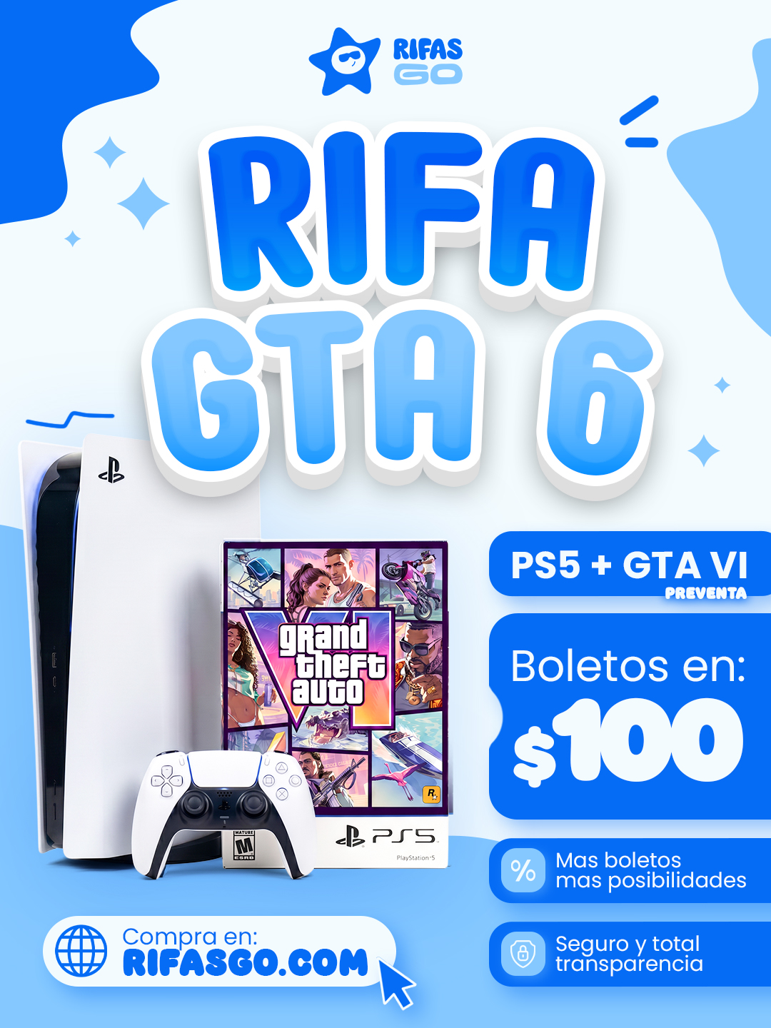 🎮 Gana una PS5 + la preventa oficial de GTA 6